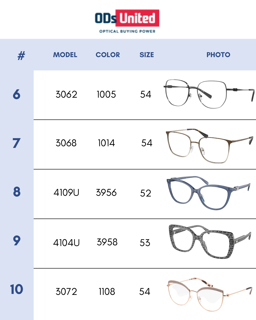 Michael Kors 10-Pack Optical Women