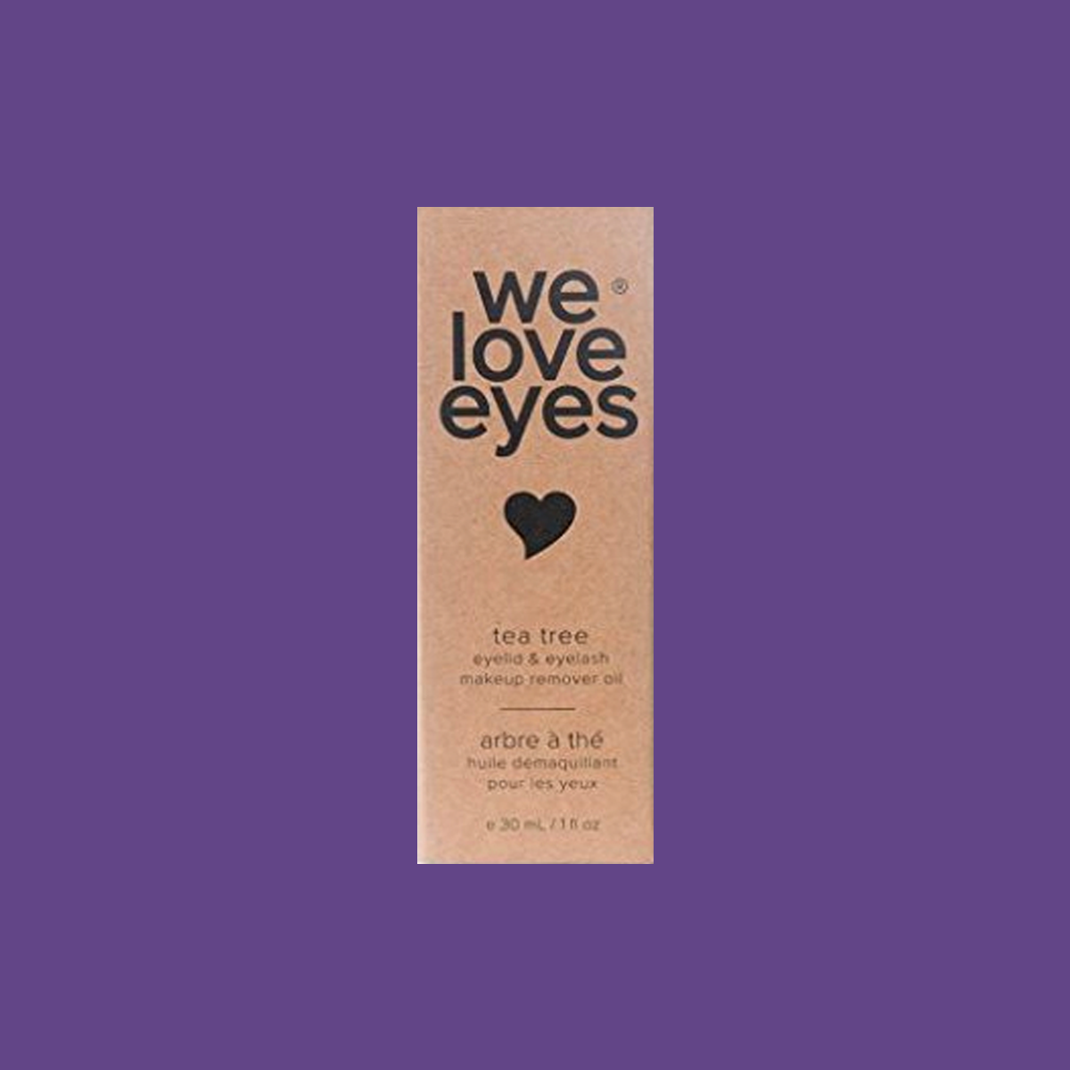 We Love Eyes - 100% All Natural Tea Tree Makeup Remover Oil - Effortlessly remove waterproof makeup and eyeliner. 30mL