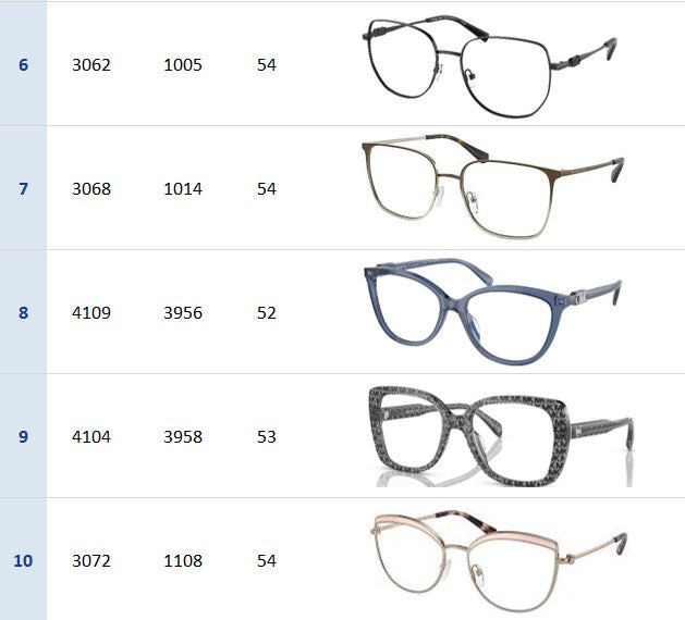 Michael Kors 10-Pack Optical Women
