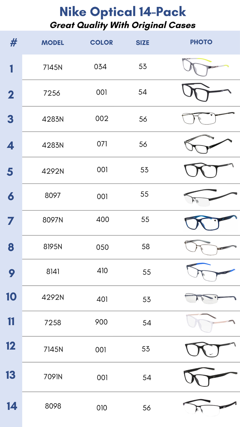 Nike Optical 14-Pack
