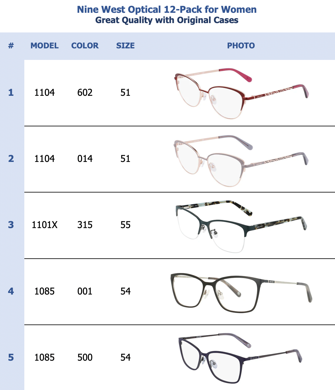 Nine West Optical 12-Pack for Women