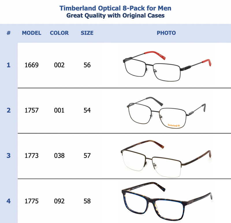 Timberland Optical 8-Pack for Men