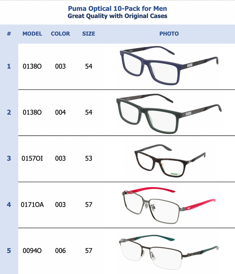Puma Optical 10-Pack for Men