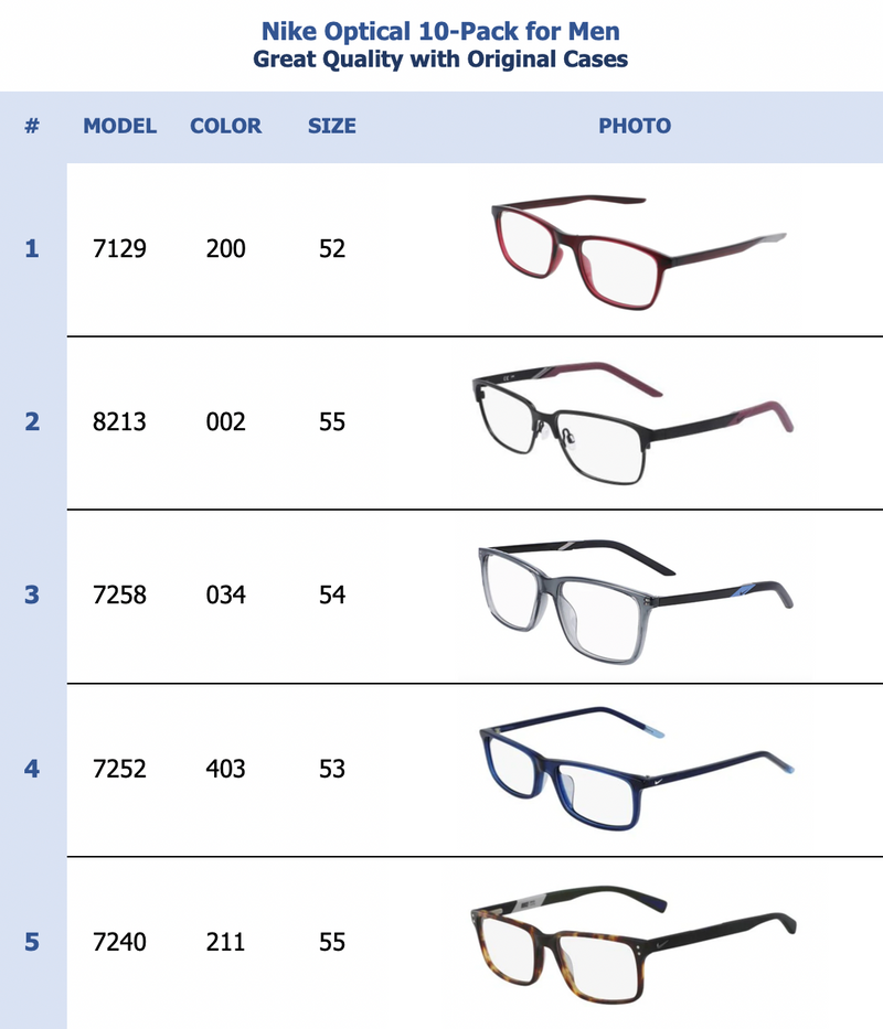 Nike Optical 10-Pack for Men
