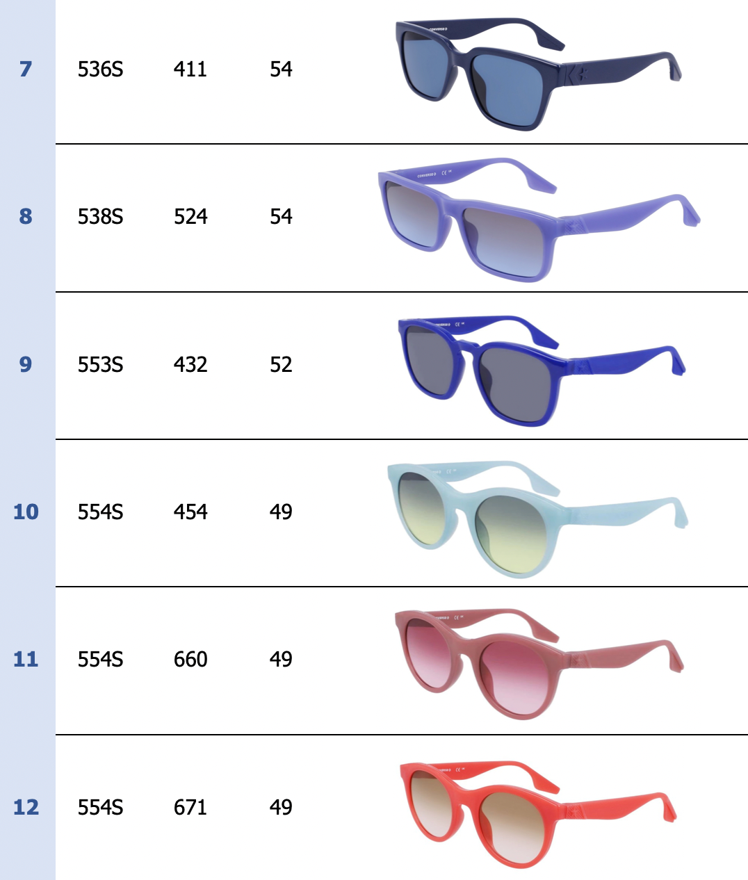 Converse Sunglasses 12-Pack