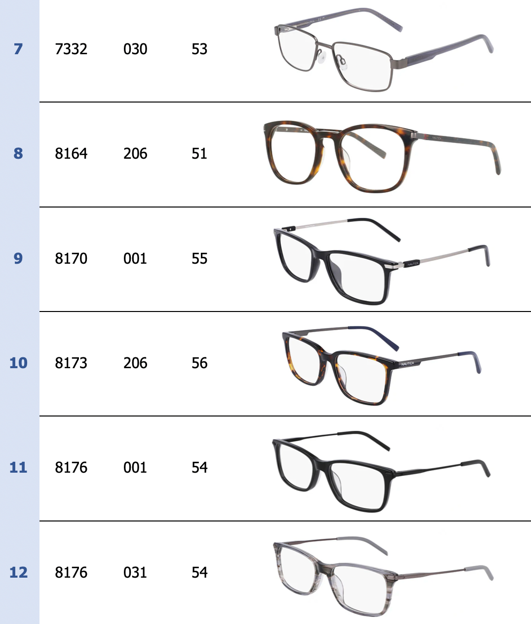 Nautica Optical 12-Pack for Men