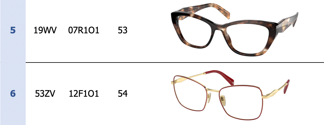 Prada Optical 6-Pack for Men & Women