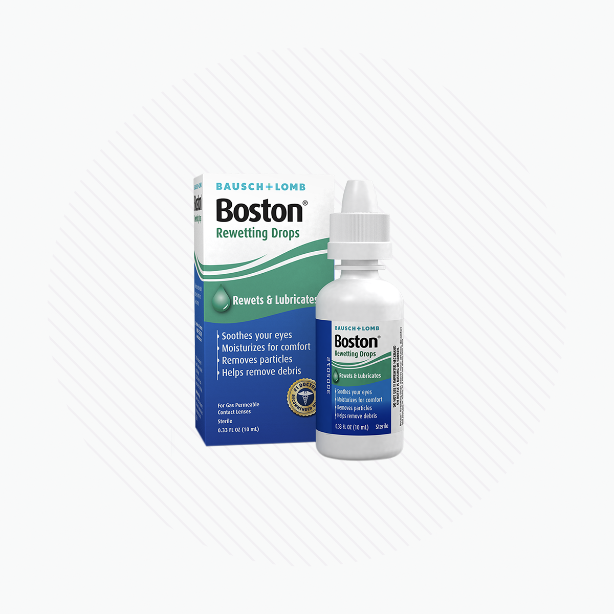 Boston Rewetting Eye Drops for Gas Permeable Contact Lenses, 0.33 Fl Oz