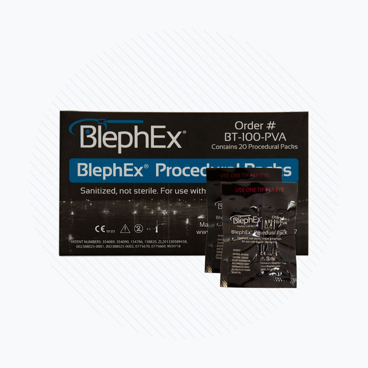 Blephex Procedural Packs (20 Packs or 40 Tips)