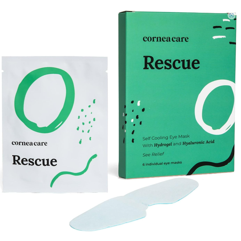 CorneaCare Rescue Cooling Eye Masks for Allergy relief (6-pack)