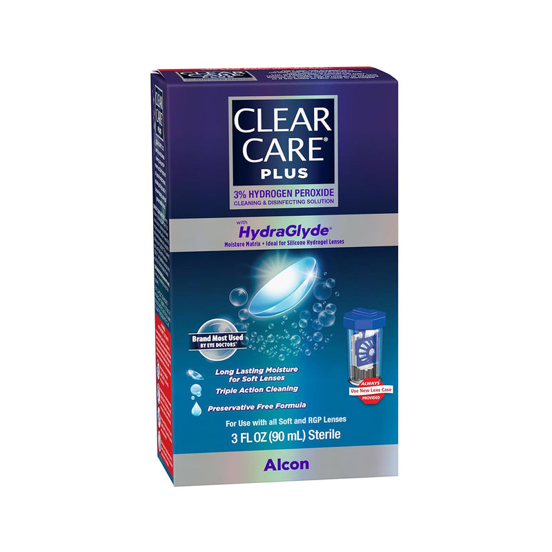 Clear Care Plus Cleaning Solution with Hydraglyde, Travel Size (3oz - 90mL)
