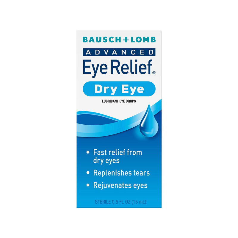 Bausch + Lomb Advanced Eye Relief® Dry Eye Lubricant Eye Drops – 15mL (0.5 fl oz)
