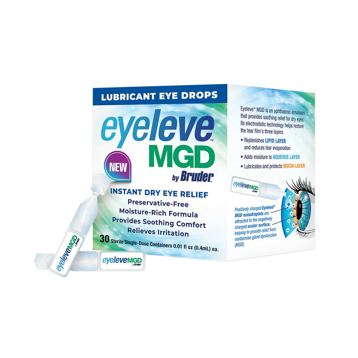 Eyeleve MGD Eye Drops, Preservative Free (30ct)