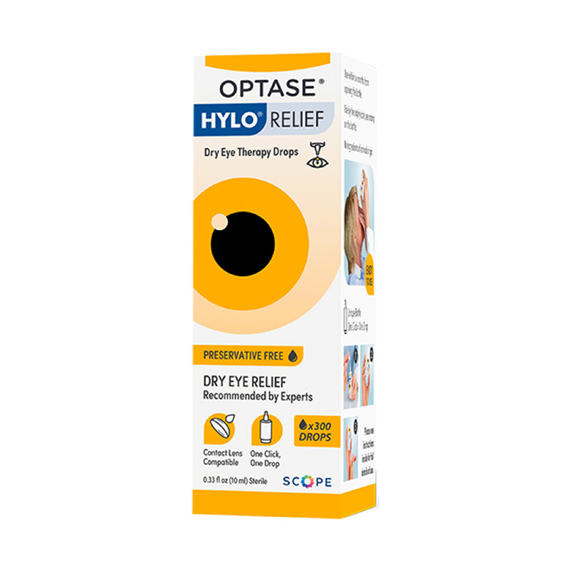 Optase Hylo Relief Preservative-Free Eye Drops (300 Drops)