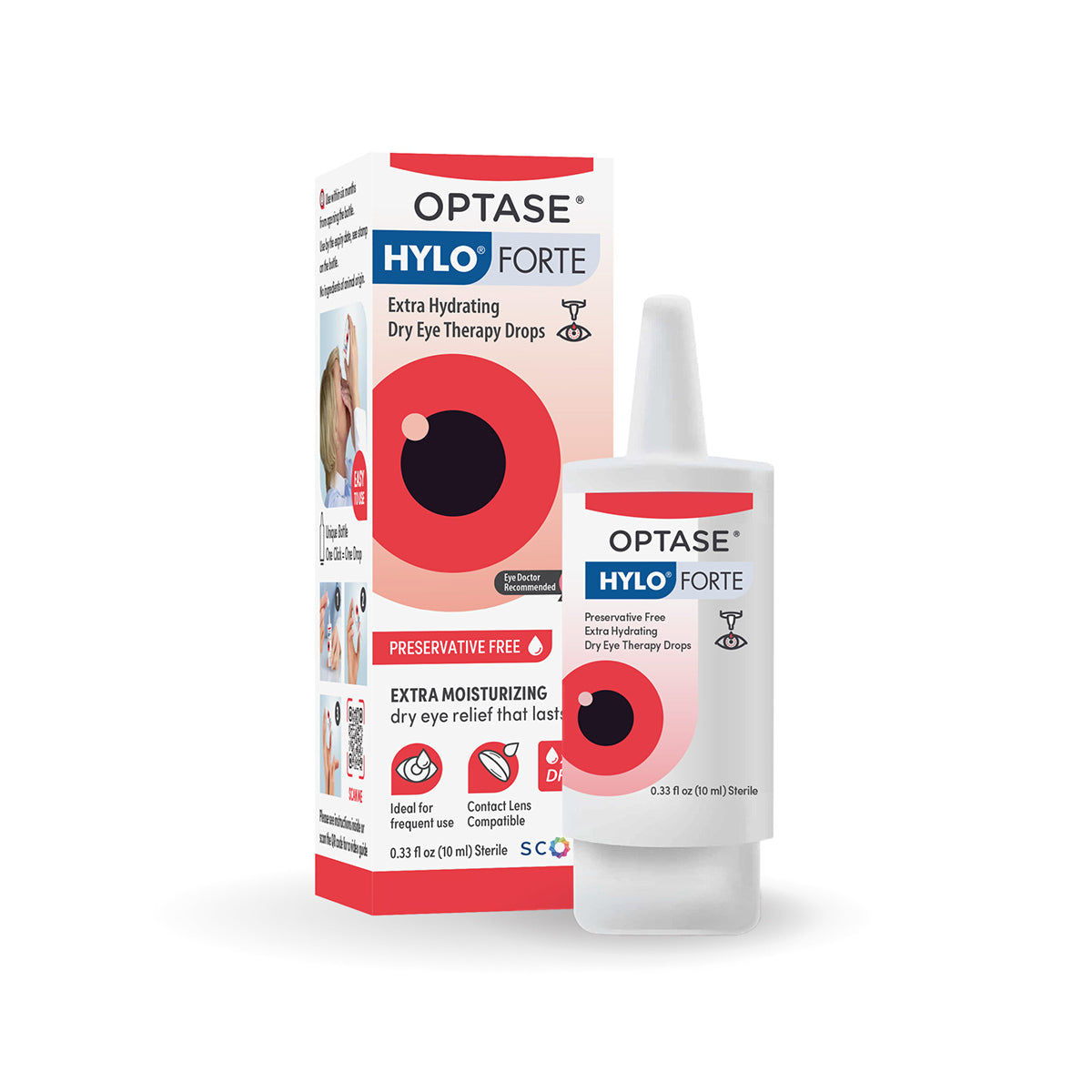 Optase Hylo Forte Dry Eye Therapy Preservative-Free Drops (10mL)