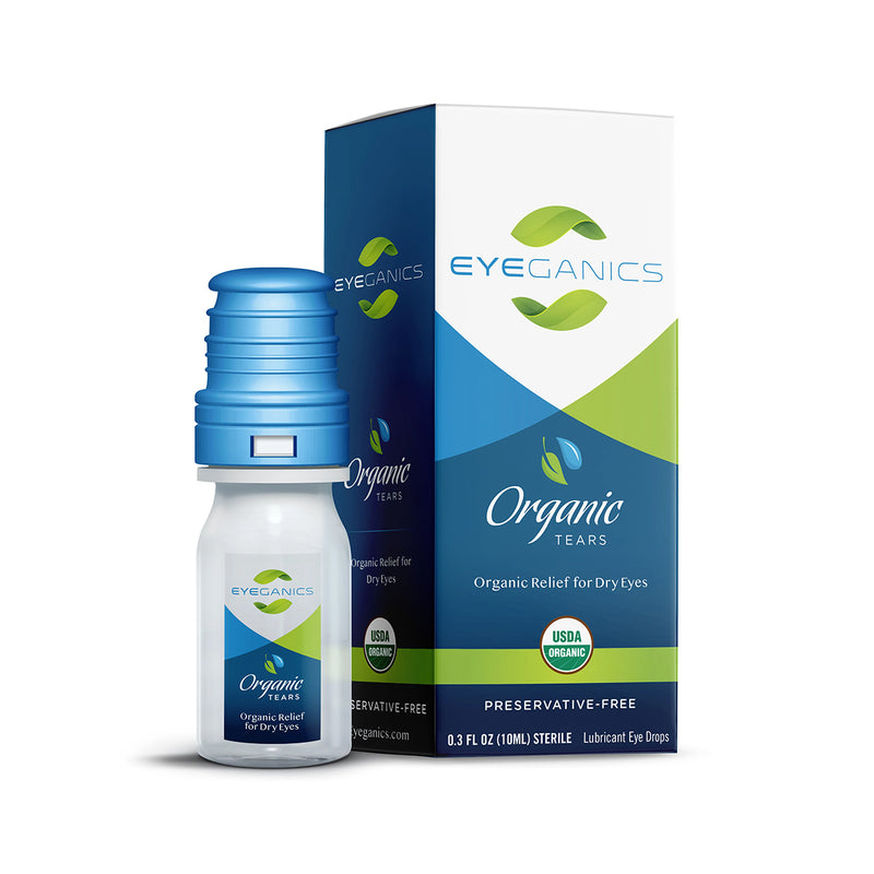 Eyeganics 100% Organic Preservative Free Eye Drops for Dry Eyes