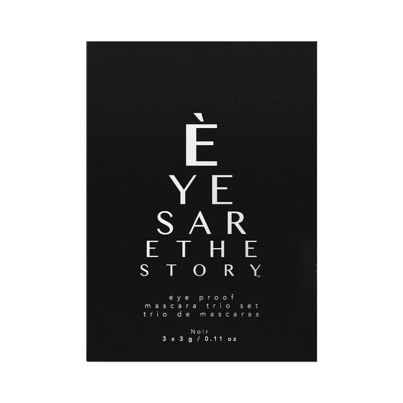 Eyes are the Story, Mascara Trio Set (3 Non-Flaking Mini Mascaras for Sensitive Eyes)