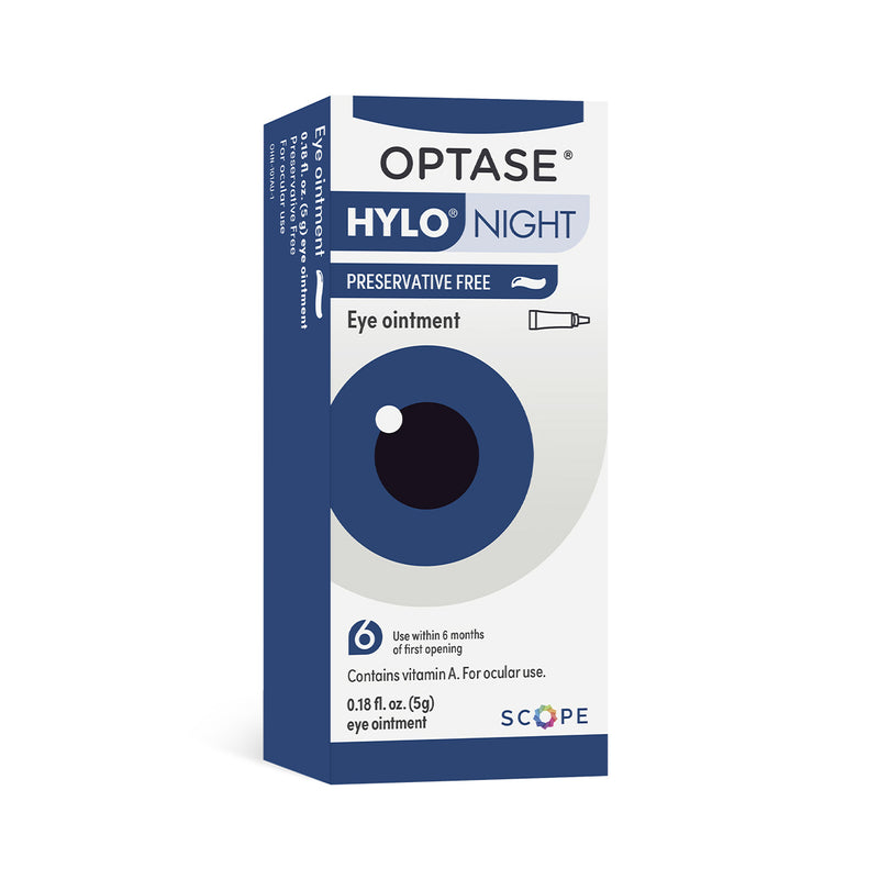 Optase Hylo Night Ointment  Preservative-Free 300 uses (5g Tube)
