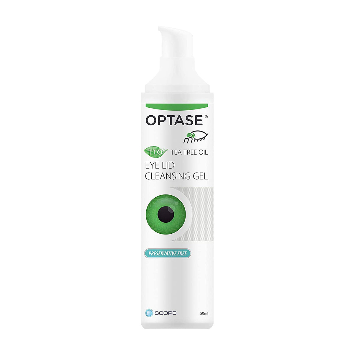 Optase Tea Tree Oil Eye Lid Cleansing Gel (50mL)