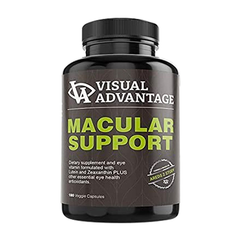 Visual Advantage Macular Support Formula for Eye Health - 180 Count - AREDS 2 Formula -  Age Related Macular Degeneration (AMD)