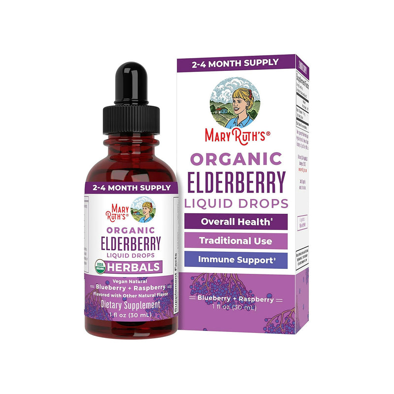 Mary Ruth's Organic Elderberry Liquid Drops Oral (1 oz) 30 Servings