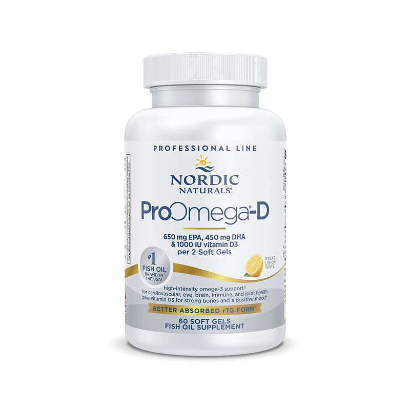 Nordic Naturals ProOmega-D Lemon Flavor (60ct)