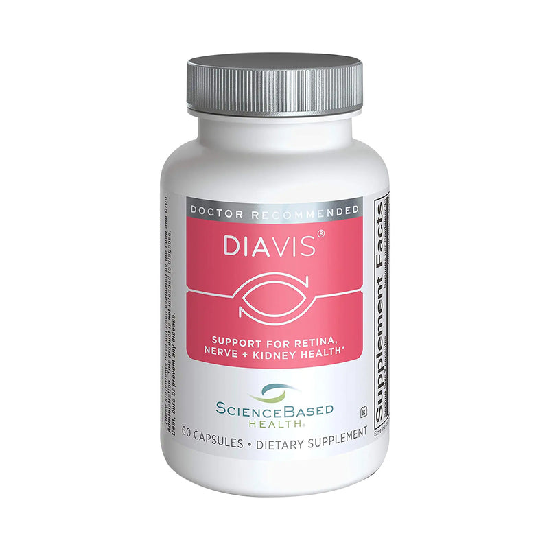 DiaVis - Eye and Nerve Support Formula - Sciencebased Health (60ct 1 Month Supply)