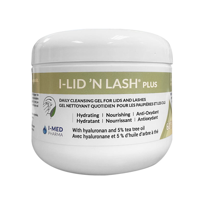 I-LID ’N LASH® PLUS – Tea Tree Oil Eyelid & Lash Cleanser for Deep Cleansing and Hydration (60ct)