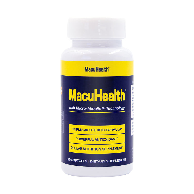 MacuHealth Triple Carotenoid Formula for Adults - Eye Vitamins (90 Softgels, 3 Month Supply)