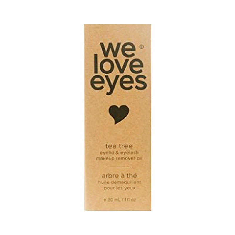 We Love Eyes - 100% All Natural Tea Tree Makeup Remover Oil - Effortlessly remove waterproof makeup and eyeliner. 30mL