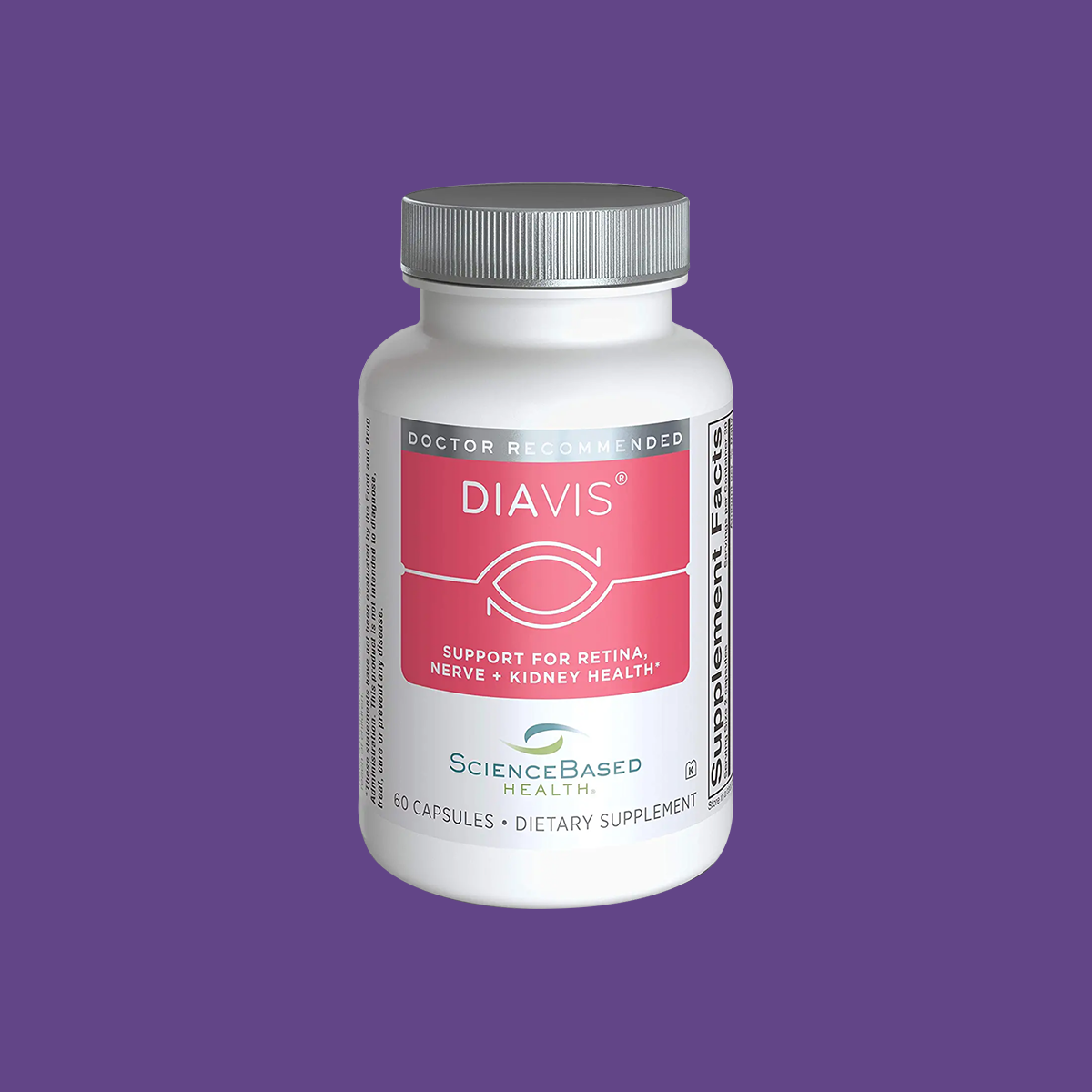 DiaVis - Eye and Nerve Support Formula - Sciencebased Health (60ct 1 Month Supply)