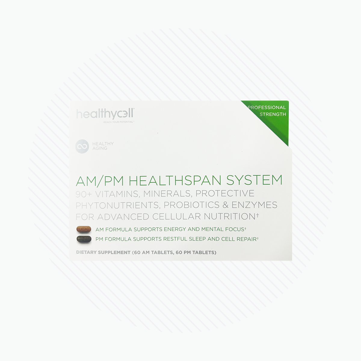 HealthyCell AM PM Healthspan Vitamins (30 day Supply)