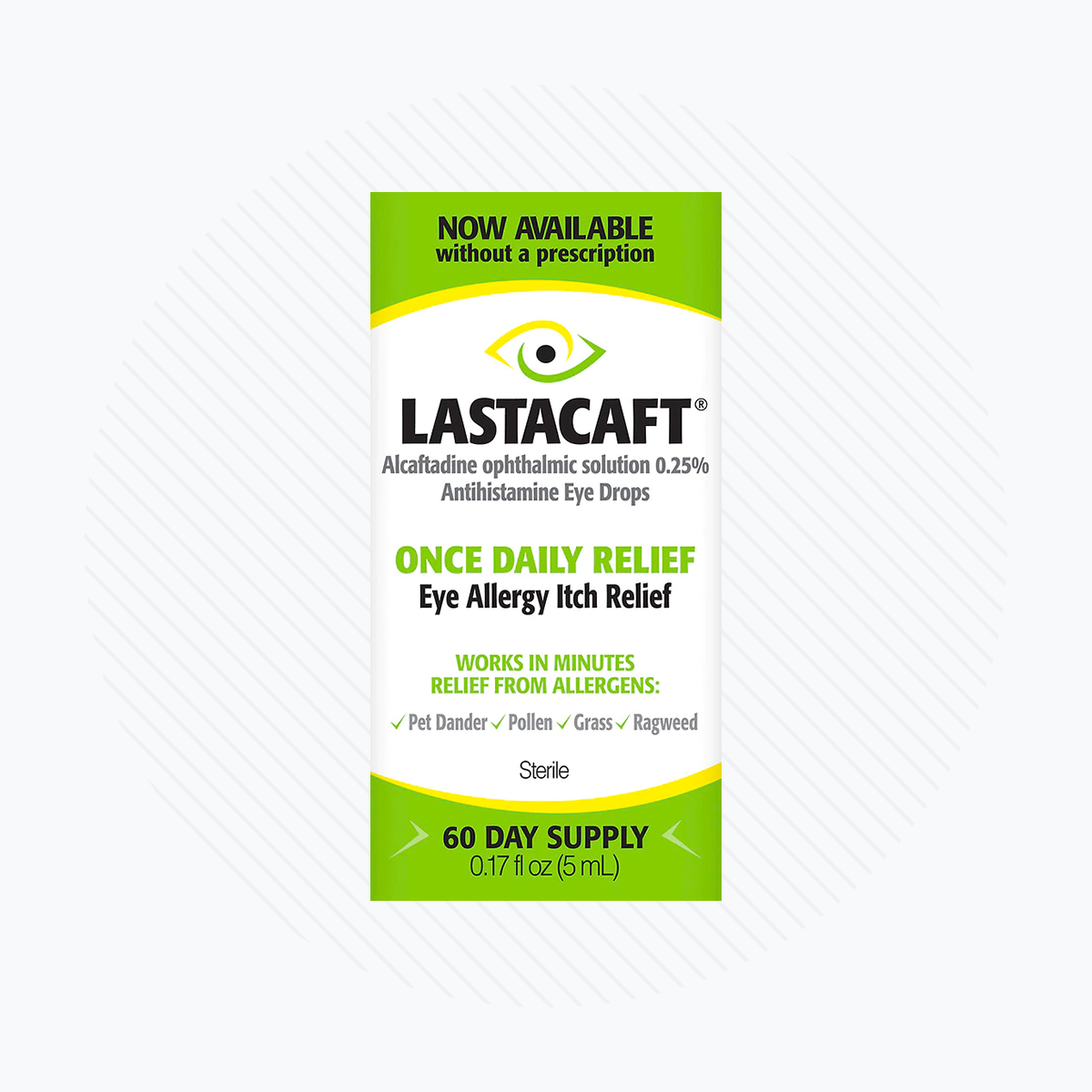 Lastacaft Once Daily Eye Allergy Itch Relief Drops (5mL 60 Day Bottle)