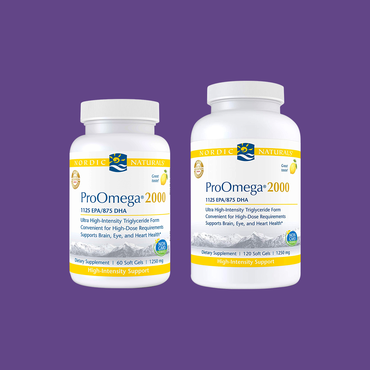 Nordic Naturals ProOmega 2000, Lemon Flavor - 2150 mg Omega-3 Soft Gels - Ultra High-Potency Fish Oil