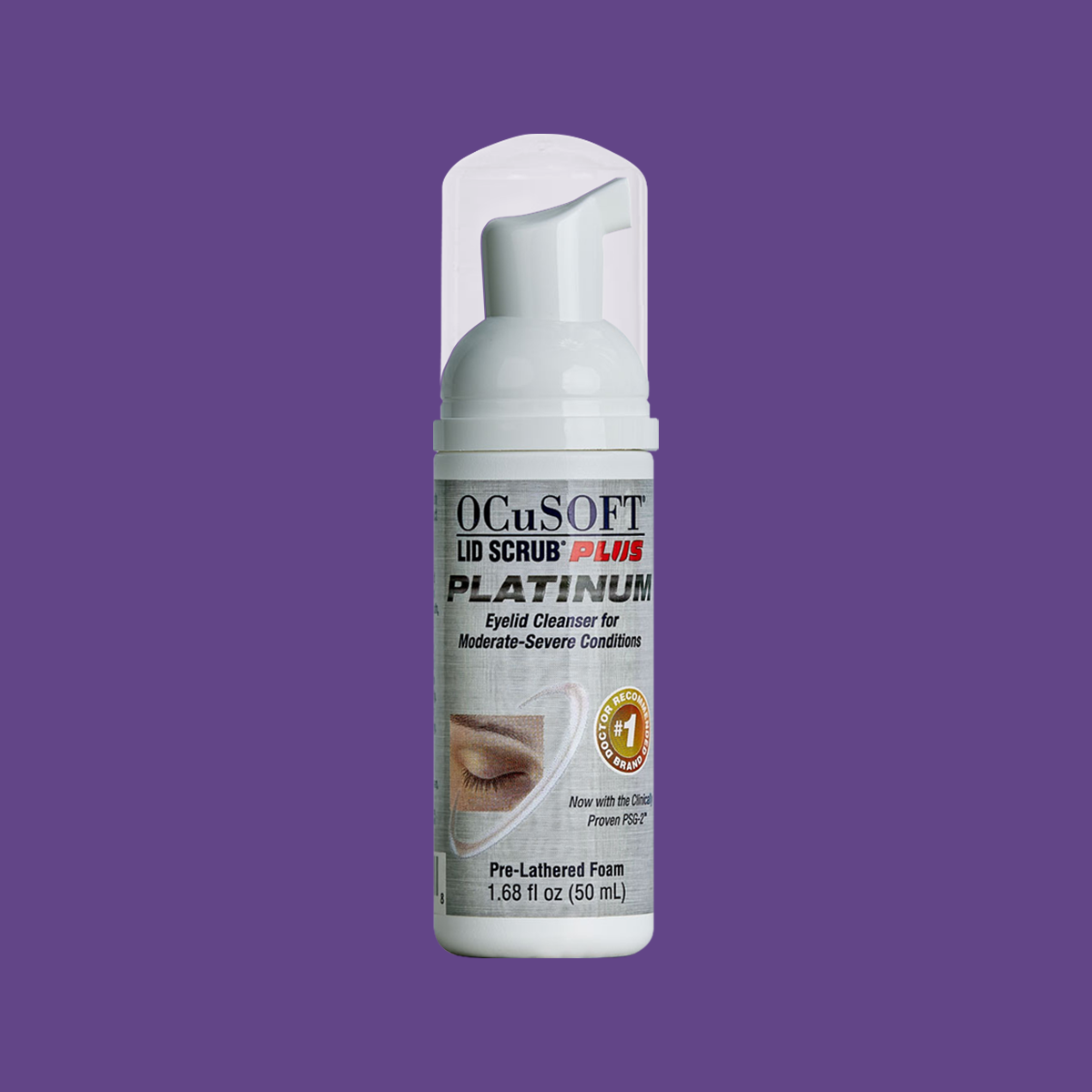 Ocusoft Lid Scrub Plus Platinum Foam 50ml