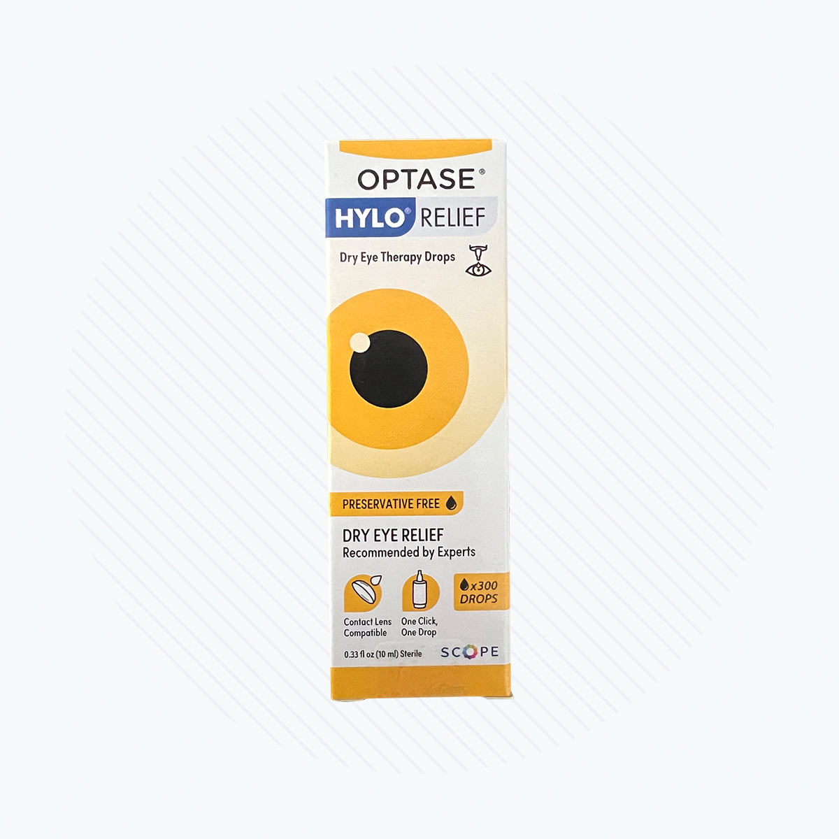 Optase Hylo Relief Preservative-Free Eye Drops (300 Drops)