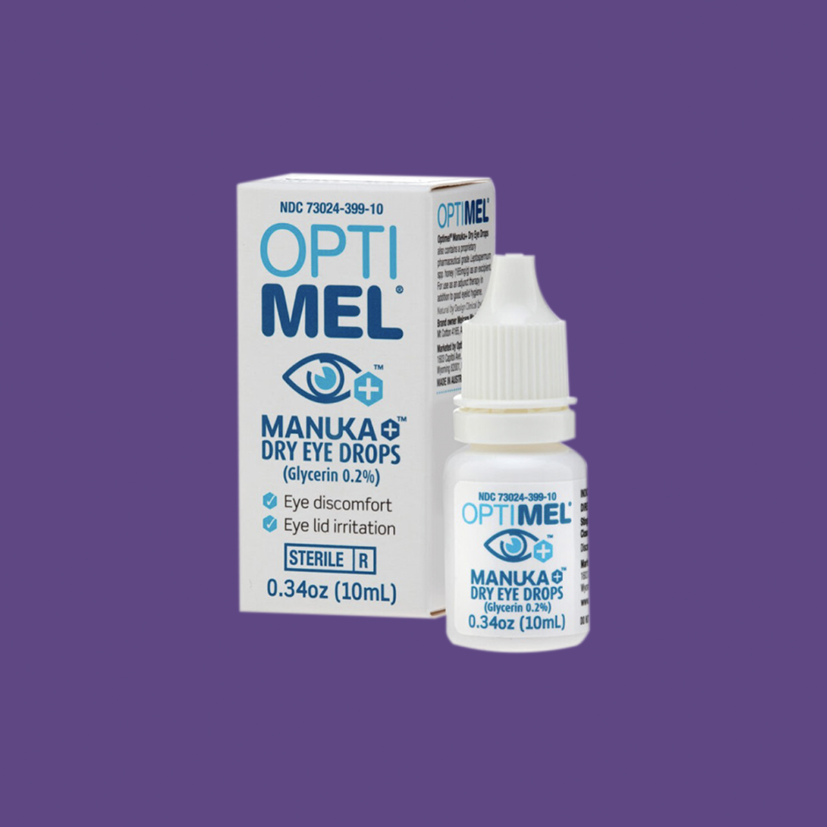 Optimel Manuka Eye Drops 0.2%, 0.34 oz (10mL Bottle)