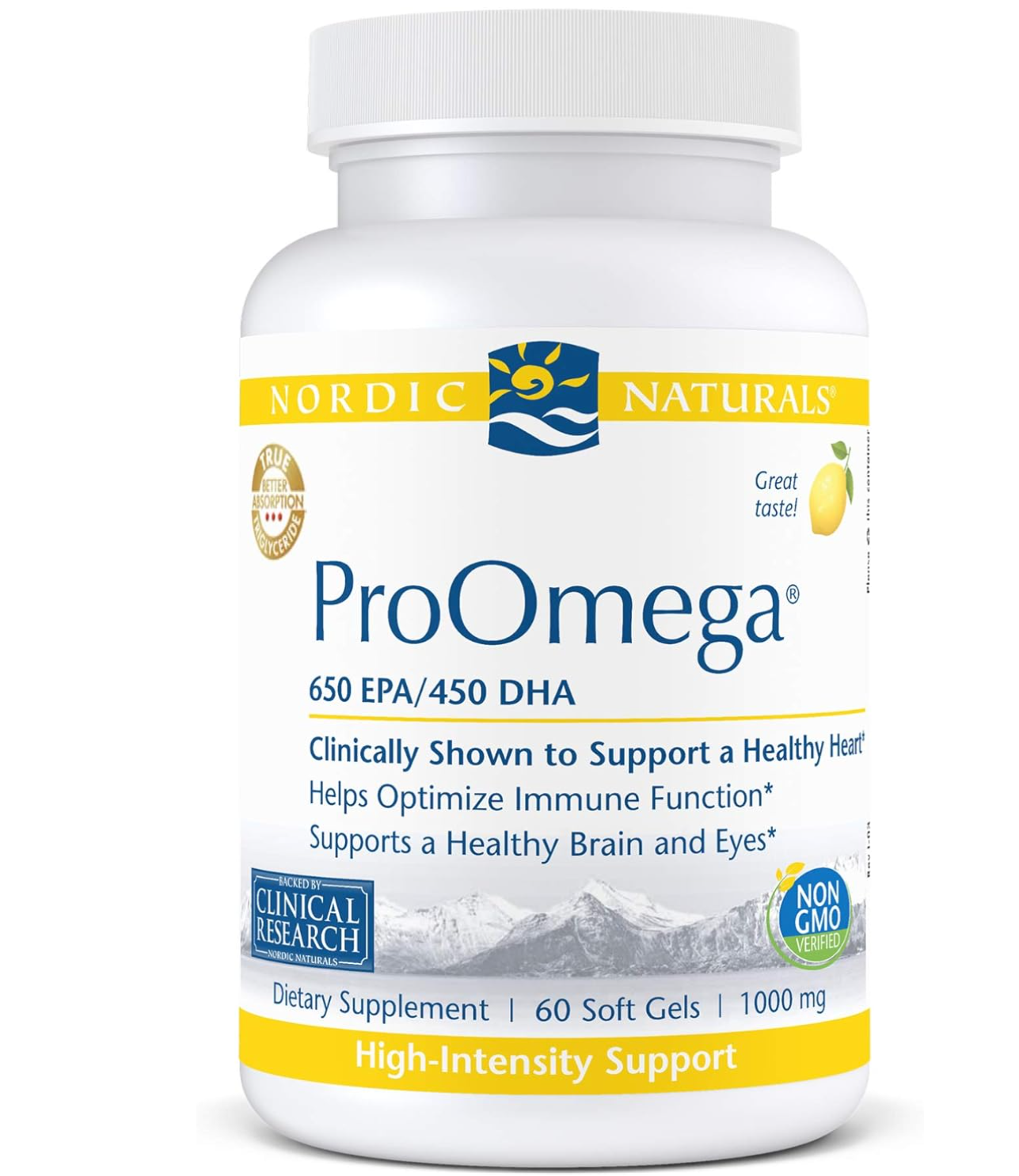 Nordic Naturals ProOmega, Lemon Flavor, Omega Supplement (3 Sizes)