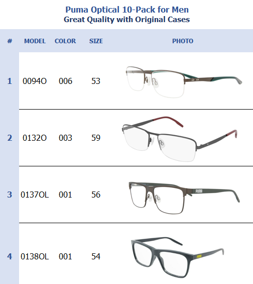 Puma Optical 10-Pack for Men