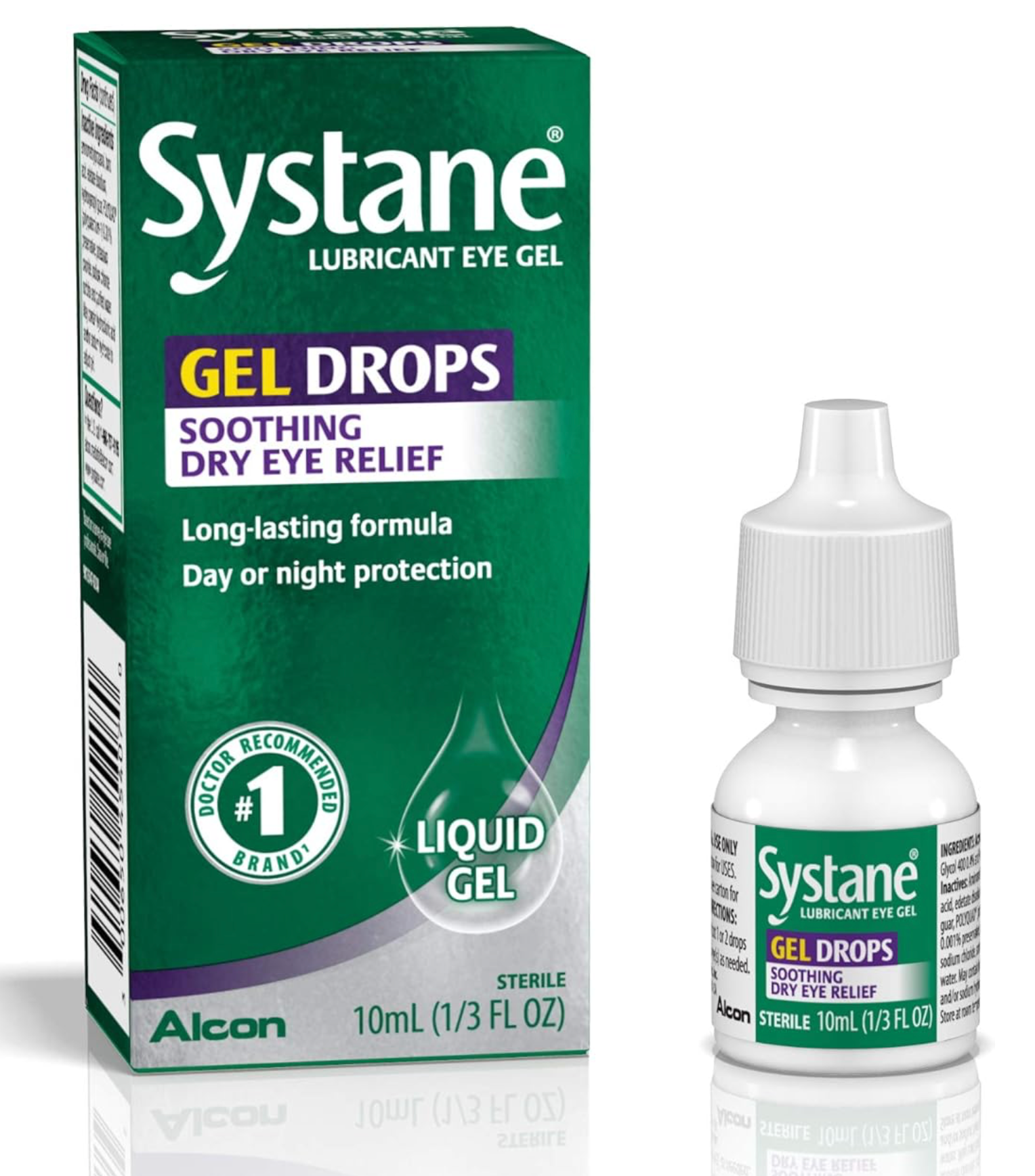 Systane Gel Eye Drops Liquid Gel Soothing Dry Eye Relief (10mL Bottle)