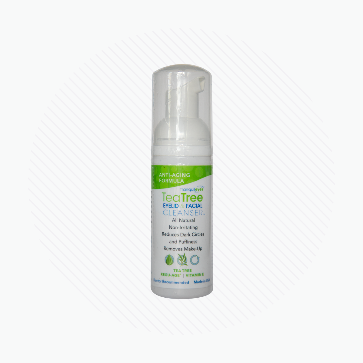 TranquilEyes Age Defying Formula Tea Tree Eyelid & Facial Cleanser