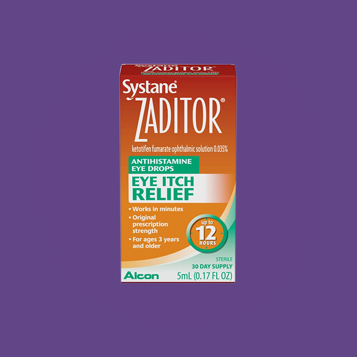 Zaditor Eye Care Allergy Relief Eye Drops, (5 ml bottle)